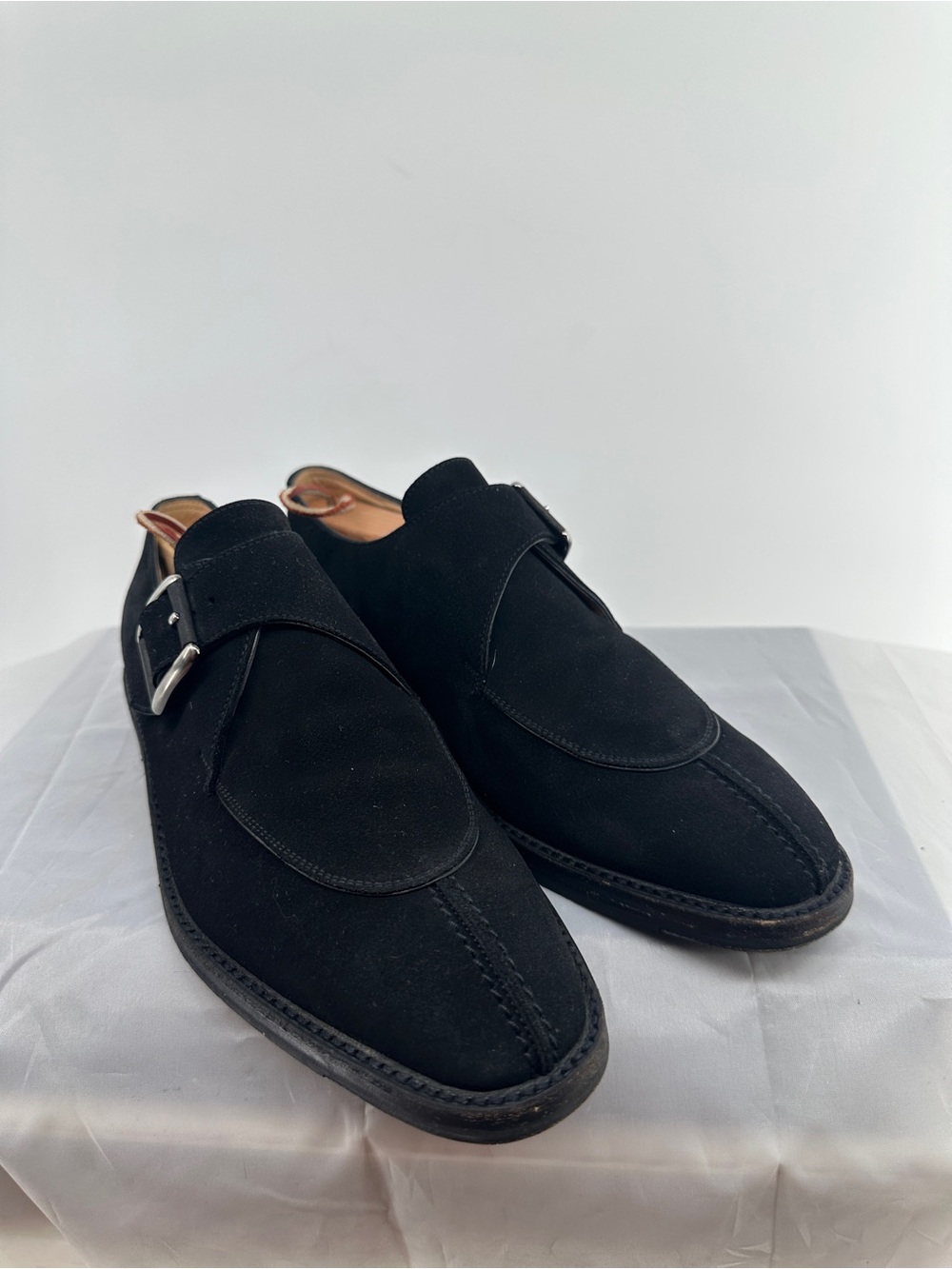 Gravati for Certo black suede monk straps